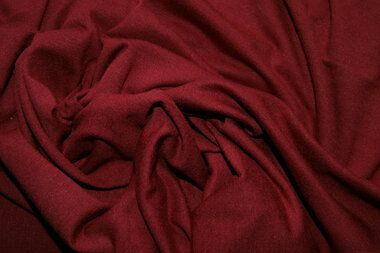 -Tricot stof - uni - wijnrood - 1773-016 - Tricot stof - uni - wijnrood - 1773-016