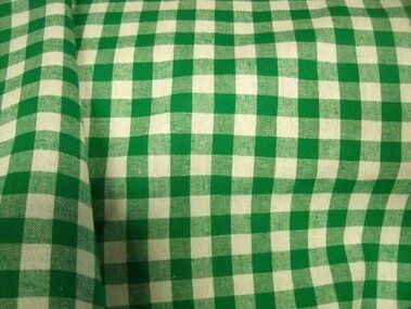 -Katoen stof - boerenbont ruit (1 cm) - groen - 5635-025 o=op - Katoen stof - boerenbont ruit (1 cm) - groen - 5635-025 o=op