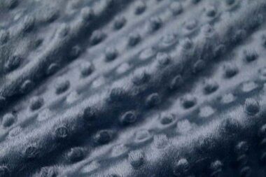 -Polyester stof - Fur Niply jeansblauw (minky - stof) - 0617-695 - Polyester stof - Fur Niply jeansblauw (minky - stof) - 0617-695