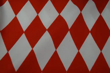 Versiering stoffen - J Texture wieber rood/wit