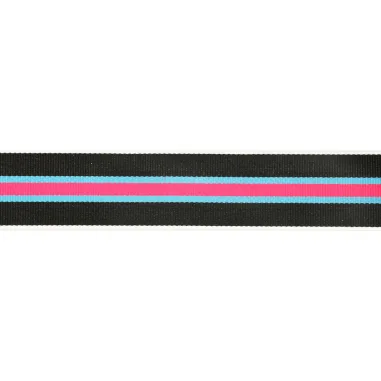gewevenband - Gewevenband gestreept 20 mm zwart-blauw (62701-20-10)