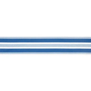gewevenband - Gewevenband gestreept 20 mm blauw-wit (62701-20-11)