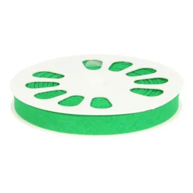 Katoenen band - Biasband grasgroen (925)