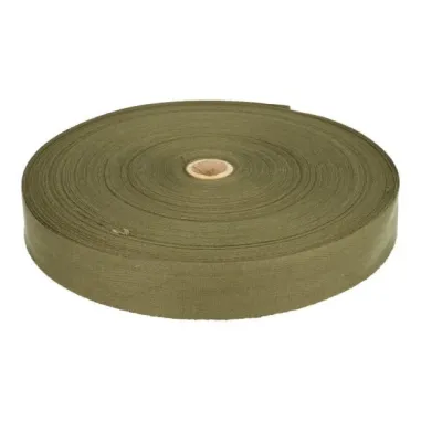 Katoenen band - B 605032-542 Keperband legergroen 3 cm