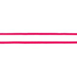 Sierband* - 32663 Band neon randje wit/roze 25mm