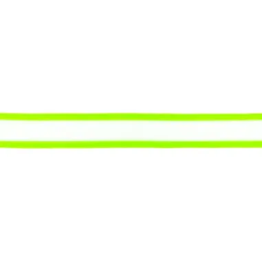 Zierband - 32664 Band neon randje wit/groen