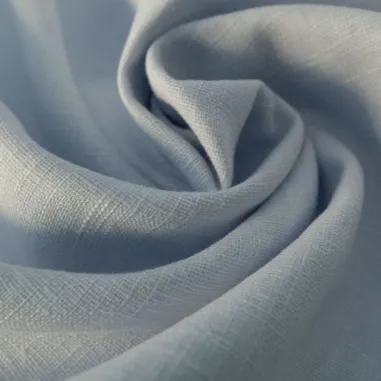 Blauwe stoffen - Linnen stof - lichtblauw - 0100-657