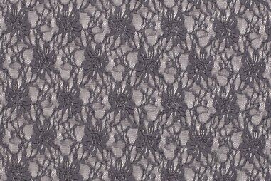 Versiering stoffen - Kant stof - grijs - 12085-054