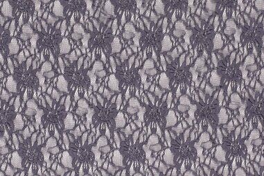 Kant stoffen - Kant stof - donkergrijs - 12085-068