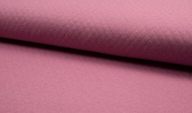 Oudroze stoffen - Katoen stof - Gestepte tricot diamond - oudroze - 8242-014