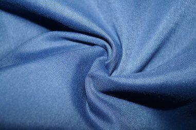 Jeans blauwe stoffen - Katoen polyester jeansblauw 3m breed