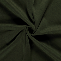 55% katoen, 45% polyester stoffen - Joggingstof - donkergroen - 14452-027