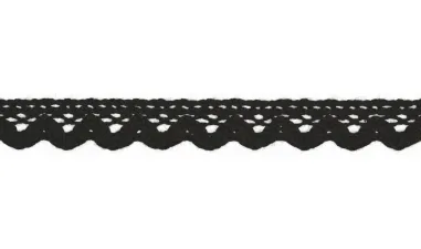 Spitzenband* - XLA12-569 Spitzenband schwarz 15mm