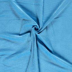 Aqua blauwe stoffen - Ribcord stof - grof - aqua - 3044-004