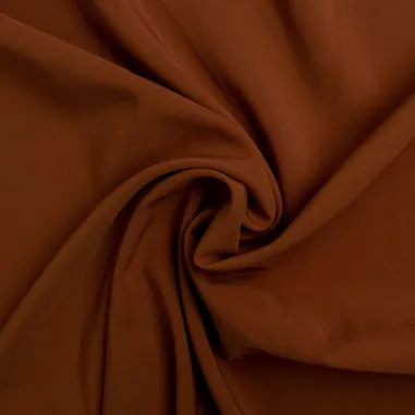 Oranje stoffen - Stretch stof - Bi-stretch - middenbruin - 0854-098