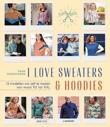  Diverse (hobby) patroonboeken - I Love Sweaters en Hoodies