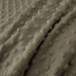 Legergroene stoffen - Polyester stof - Fur Niply legergroen (minky - stof) - 0617-170