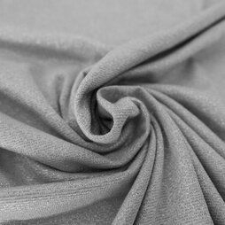 2021 - Tricot stof - lurex melange - zilver - 7712-950