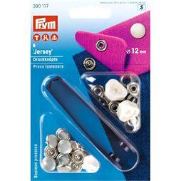 Knopen - Prym naaivrijdrukknoop jersey kap parel 12 mm (390.117)