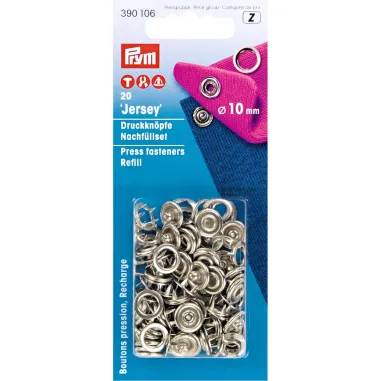 Drukknopen* - Prym-Z naaivrijdrukknoop navulling 10 mm - zilver (390.106)