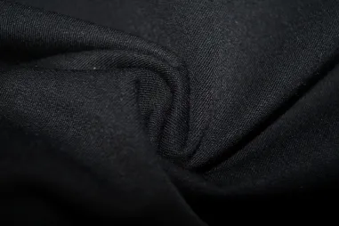 62% polyester, 32% viscose, 6% elastan stoffen - Stretch stof - Bi-stretch - zwart - 1615-069