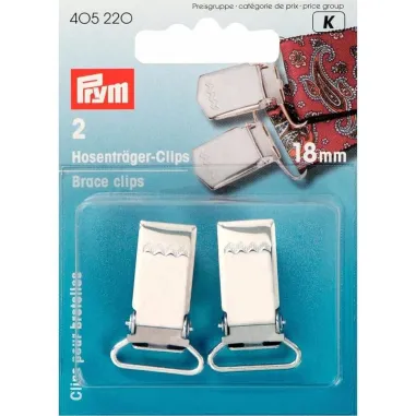 Diversen Prym - Prym-K bretelclips 18 mm zilver 2 stuks (405.220)