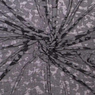 Grau - Baumwolle - Ausbrenner look through - grau - 311031-25