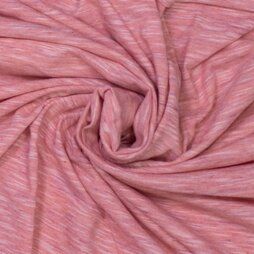Roze tricot stoffen - Tricot stof - organic - roze - 777433-612