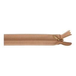 Blinde Reißverschlüsse - Blinde rits 22 cm cognac