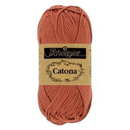 Strick- und Häkelgarne - Catona 504 Brick Red 50GR