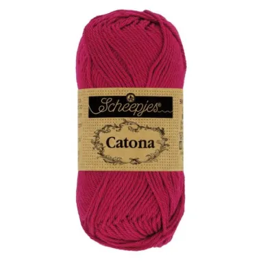 Strick- und Häkelgarne - Catona 192 Scarlet 50GR