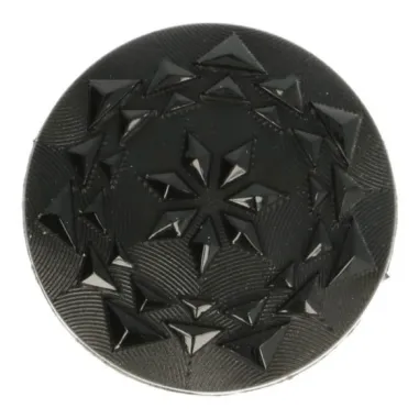 Knopen - Knoop facetknoop zwart (4121-24)