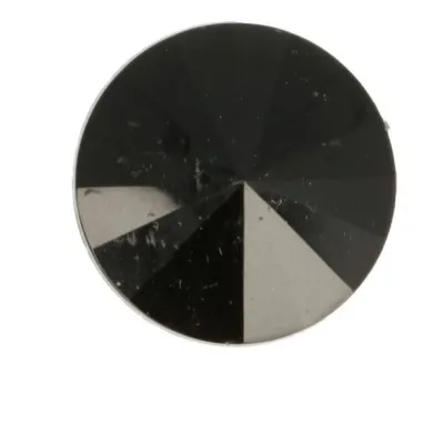 Knopen - Knoop zwart diamant 16 (5595-16)