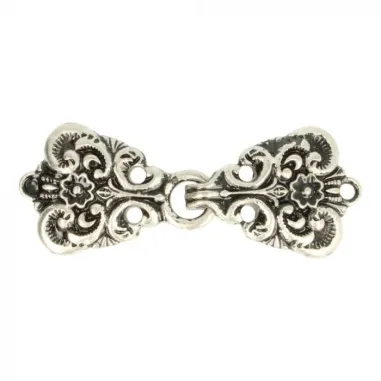 Knopen - Vestsluiting zilver 5,5 cm (1106)