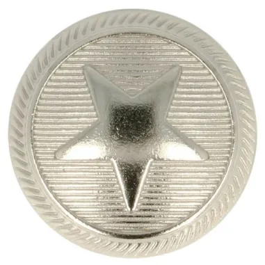 Knopen - Knoop metaal ster (5657-32-NI)