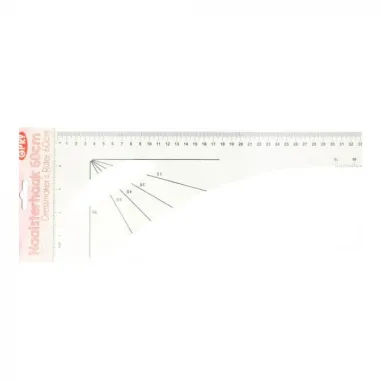 Diverse merken fournituren - Liniaal (naaisterhaak) 60 cm lang (9782)