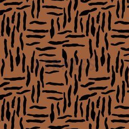 Roestbruine stoffen - Katoen stof - Oil skin zebra abstract - roest - 8437-011 (op rol)