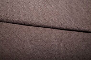 Voeren van een kledingstuk stoffen - Katoen stof - Gestepte katoen - bruin - 0889-110
