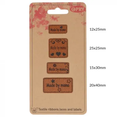 Verschiedenes - Opry skai-leren labels made by mama (35521)