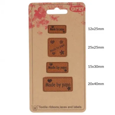 Verschiedenes - Opry skai-leren labels made by papa (35521)
