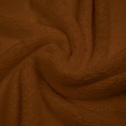Bruine stoffen - Teddy stof - cotton - caramel/bruin - 0856-098