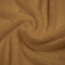 Deken stoffen - Bont stof - Cotton teddy - beige - 0856-170