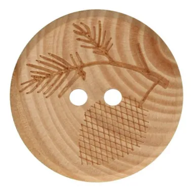 Knopen - Knoop hout takje 2 cm (97291-32)