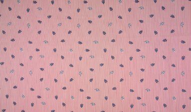 katoenen stoffen met print - Katoen stof - gestreept blaadjes - rood - 0528-015