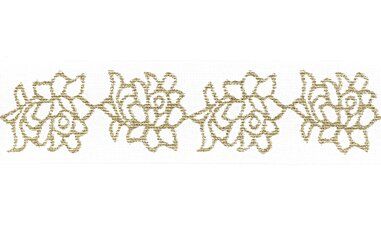 Elastiek - Elastiek rozen wit/goud (XET25-550)