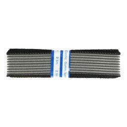 Effen uni elastiek - Gaas-elastiek zwart 3 cm. (per bosje)