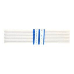 Effen uni elastiek - Gaas-elastiek wit 3 cm (per bosje)