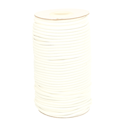 3 mm band - Koord elastiek wit*