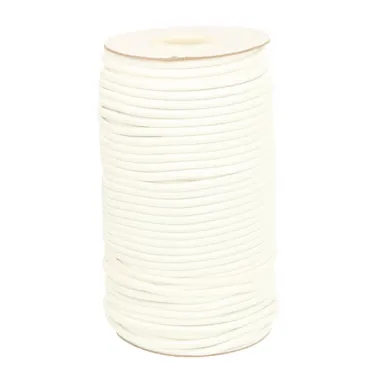 Polyester band - Koord elastiek wit*