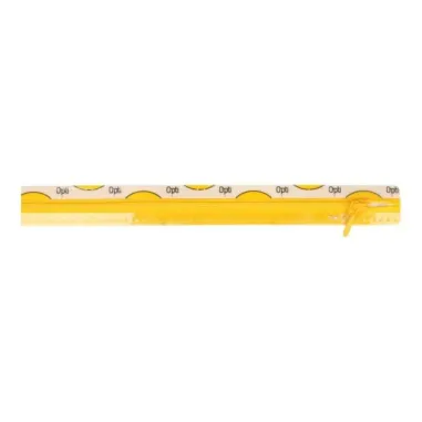 Optilon - Optilon fijne kunststof rits geel 15 cm. 0645